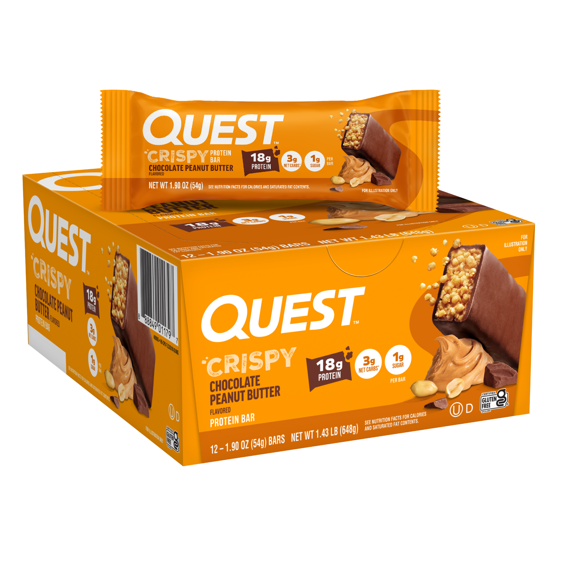 chocolate-peanut-butter-crispy-hero-protein-bars-v2 400095_QN_USA_Pkg_Crispy_ProteinBar_CPB_12ctCarton_3D_Composite_Force.png